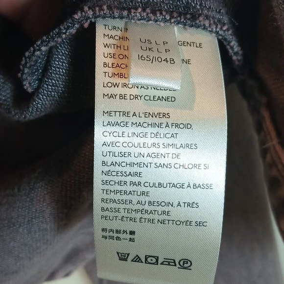 ANTHROPOLOGIE Bibiana Bomber Denim Jacket Acid Wash Black Gray size LP - Picture 7 of 11